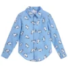 Rachel Riley Boys Blue Cotton Flannel Shirt