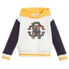 Roberto Cavalli Ivory Cotton Hooded Sweatshirt