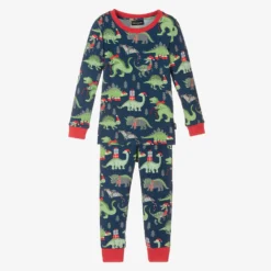 Rock Your Baby Blue Dino Greetings Pyjamas