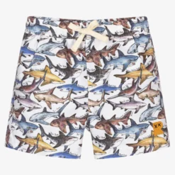 Rock Your Baby Boys Sharks Swim Shorts