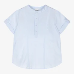 Sarah Louise Boys Blue & White Check Shirt