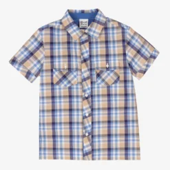Sarah Louise Boys Checked Cotton Shirt
