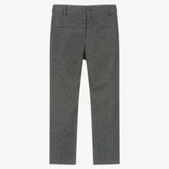Outlet Little Gents Set Store 28 Sarah Louise Boys Grey Brushed Cotton Trousers