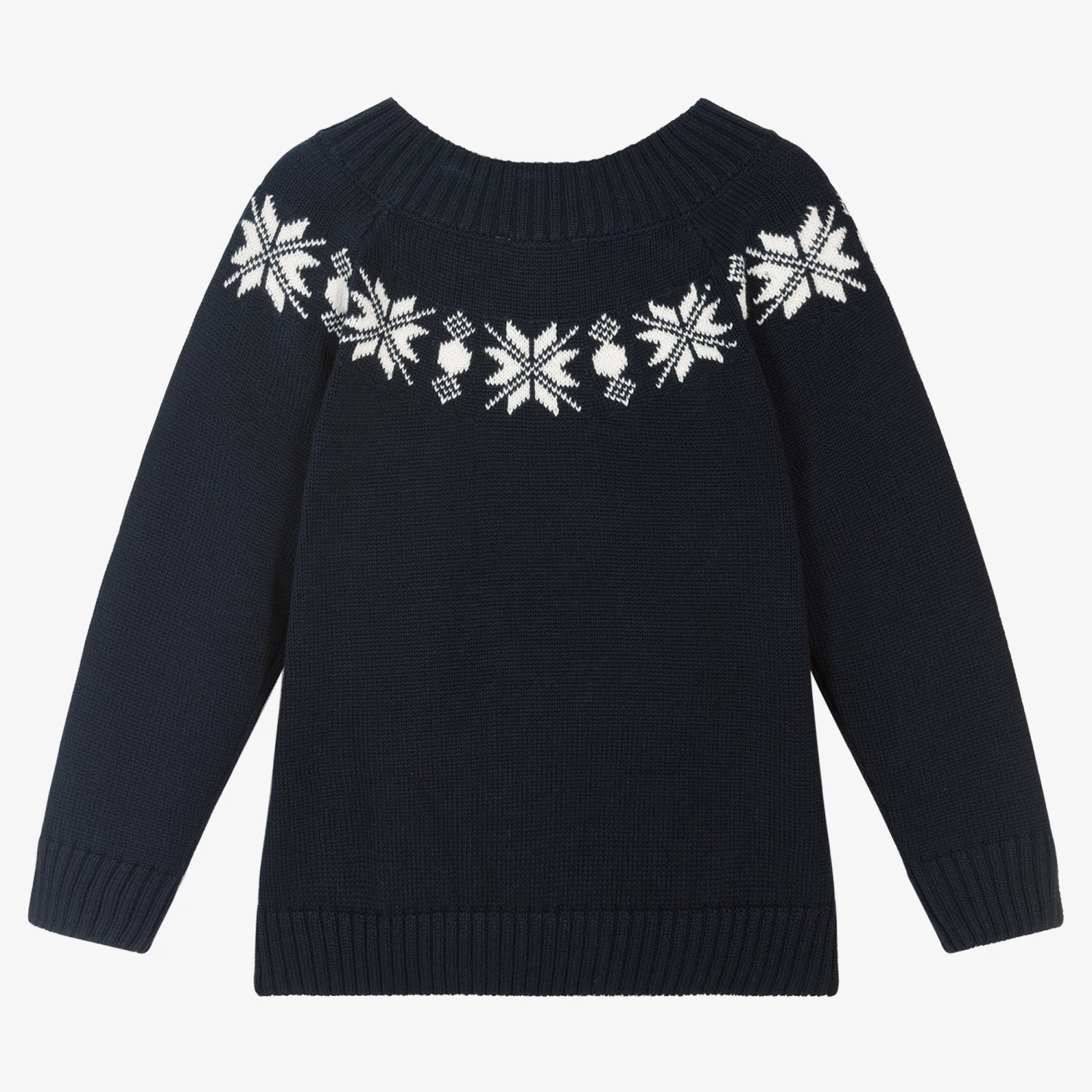 Sarah Louise Boys Navy Blue Cotton Jumper 2 Sarah Louise Boys Navy Blue Cotton Jumper - Image 2