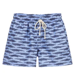 Selini Action Blue Crocodile Swim Shorts