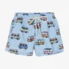 Selini Action Boys Blue Camper Van Print Swim Shorts