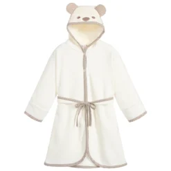 Sofija Ivory Cotton Bathrobe