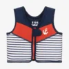 Soli Swim Boys Blue & Red Stripe Float Vest
