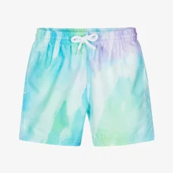 Stella Cove Boys Blue & Green Ombre Swim Shorts