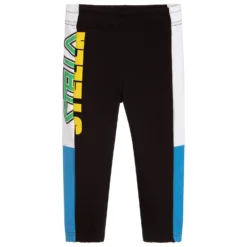 Stella McCartney Kids Black Cotton Logo Joggers