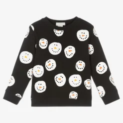 Stella McCartney Kids Black Snowman Sweatshirt