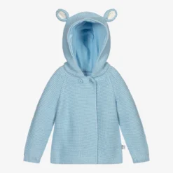 Stella McCartney Kids Blue Organic Cotton Cardigan