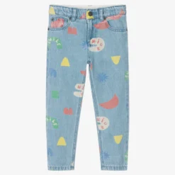 Stella McCartney Kids Boys Blue Shapes Denim Jeans