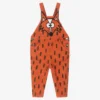 Stella McCartney Kids Boys Brown Denim Fox Dungarees