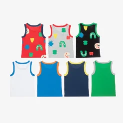 Stella McCartney Kids Boys Cotton Vests (7 Pack) -Outlet Little Gents Set Store stella mccartney kids boys cotton vests 7 pack 475013 517e730f50ae2a52b0ff6341610ca6053ae65a20
