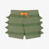 Stella McCartney Kids Boys Green Striped Cotton Shorts