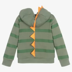 Stella McCartney Kids Boys Green Striped Gecko Zip-Up Hoodie -Outlet Little Gents Set Store stella mccartney kids boys green striped gecko zip up hoodie 488185 87c4cae90cb3e0a28a4c401fb02adead3c0d6a84