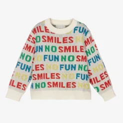 Stella McCartney Kids Boys Ivory Cotton Sweater
