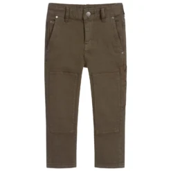 Stella McCartney Kids Boys Khaki Denim Jeans