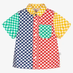 Stella McCartney Kids Boys Multicolour Check Shirt