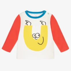 Stella McCartney Kids Boys Off-White Cotton Top