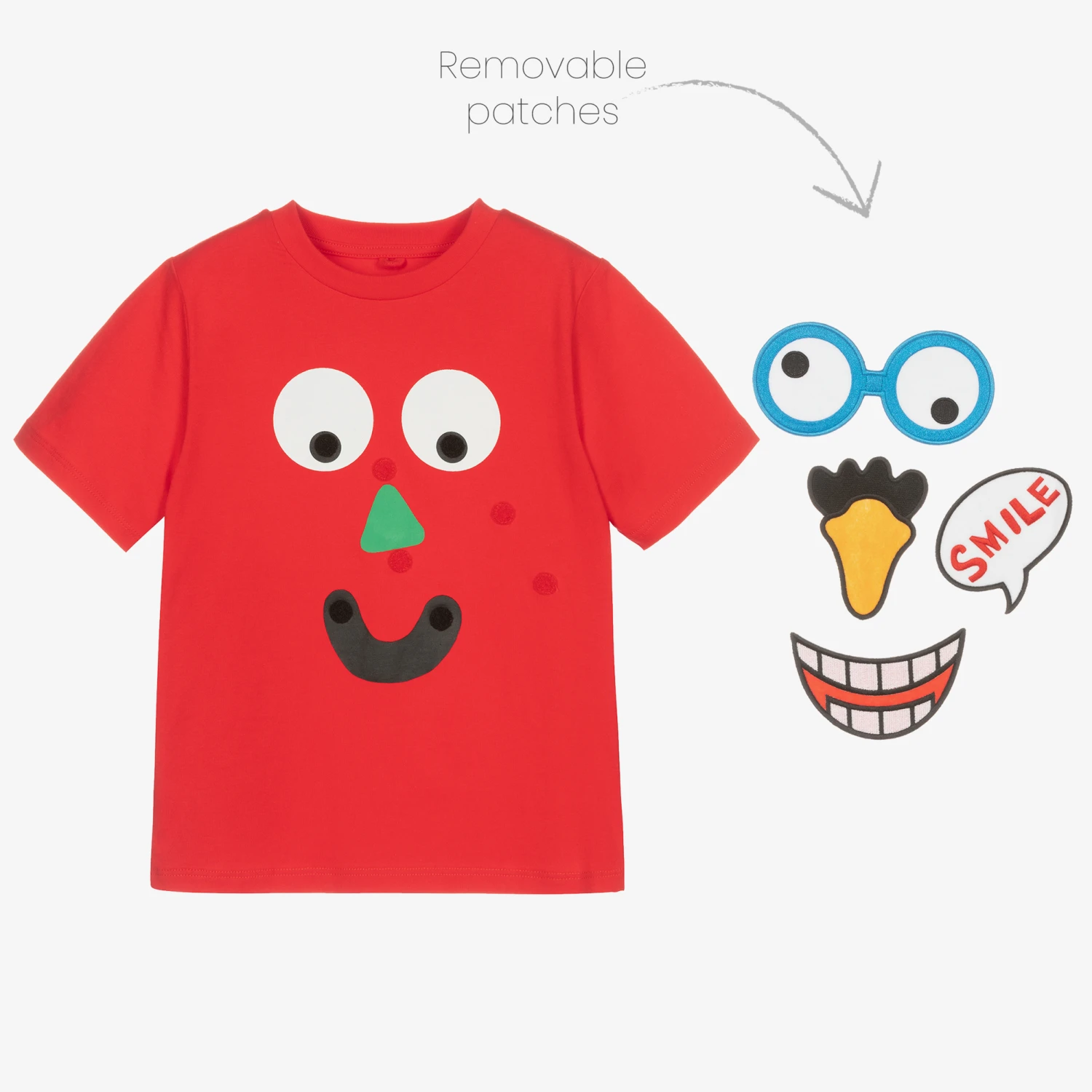 Stella McCartney Kids Boys Red Cotton T-Shirt 4 Stella McCartney Kids Boys Red Cotton T-Shirt - Image 4