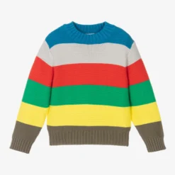 Stella McCartney Kids Boys Striped Knitted Sweater