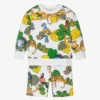 Stella McCartney Kids Boys White Animal Print Shorts Set