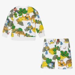 Stella McCartney Kids Boys White Animal Print Shorts Set -Outlet Little Gents Set Store stella mccartney kids boys white animal print shorts set 485711 fb61cc3eaaf0a58ef1f01845642d8e10c122b6e8