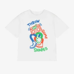 Stella McCartney Kids Boys White Organic Cotton T-Shirt