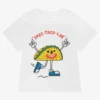 Stella McCartney Kids Boys White Organic Cotton Taco T-Shirt