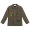 Stella McCartney Kids Khaki Green Denim Shirt