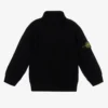 Stone Island Junior Boys Black Logo Badge Sweater