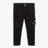 Stone Island Junior Boys Black Logo Cargo Trousers