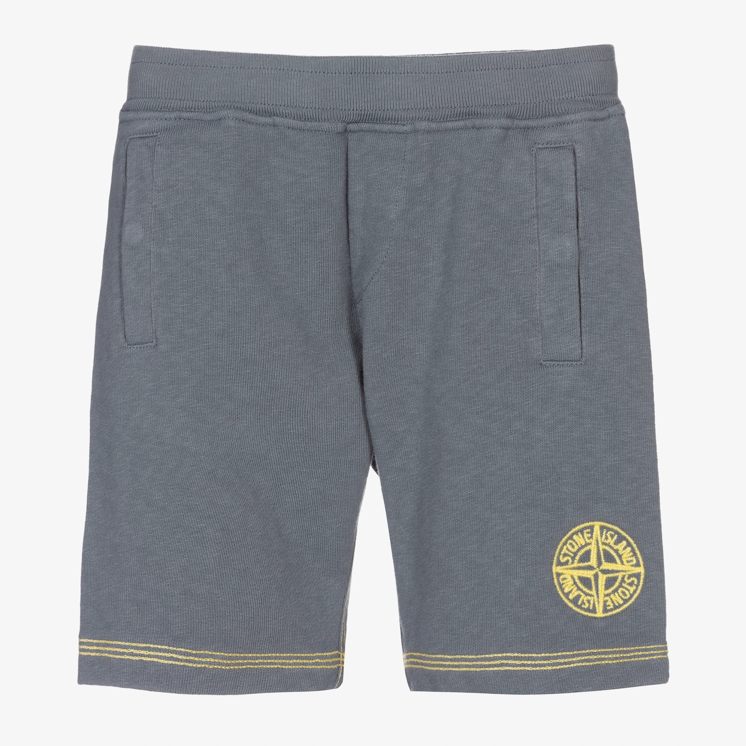 Stone Island Junior Boys Blue Logo Cotton Shorts 1 Stone Island Junior Boys Blue Logo Cotton Shorts