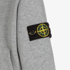 Stone Island Junior Boys Grey Cotton Zip-up Top -Outlet Little Gents Set Store stone island junior boys grey cotton zip up top 450905 69739969fc4488327975bf7af30be1c12fd4e83e