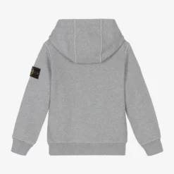 Stone Island Junior Grey Cotton Logo Hoodie -Outlet Little Gents Set Store stone island junior grey cotton logo hoodie 418799 1858ec467051963abb07ccde268c1efe6f08c4f9