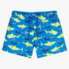 Sunuva Boys Blue Shark Swim Shorts