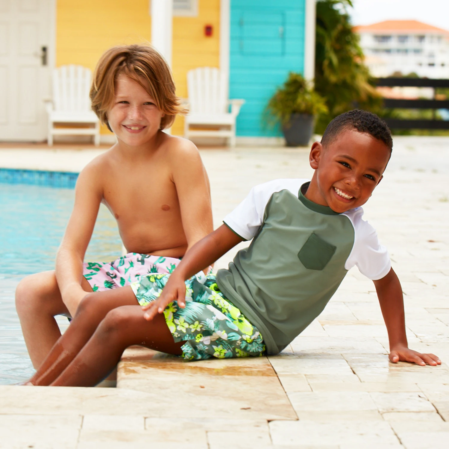 Sunuva Khaki Swimming Top 2 Sunuva Khaki Swimming Top - Image 2