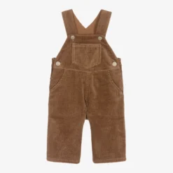 Tartine Et Chocolat Boys Brown Corduroy Dungarees