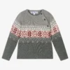 Tartine Et Chocolat Boys Grey Wool Jumper