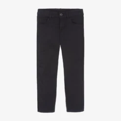 Tartine Et Chocolat Boys Navy Blue Cotton Twill Trousers