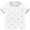 Tartine Et Chocolat Boys White & Blue Polo Shirt