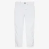 Tartine Et Chocolat Boys White Cotton Trousers