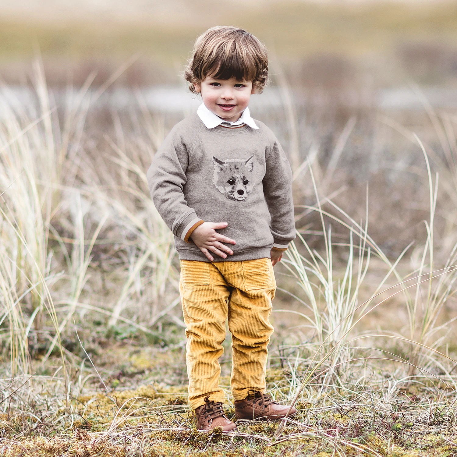Tartine Et Chocolat Boys Yellow Corduroy Trousers 2 Tartine Et Chocolat Boys Yellow Corduroy Trousers - Image 2