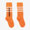 The Animals Observatory Orange & White Cotton Socks