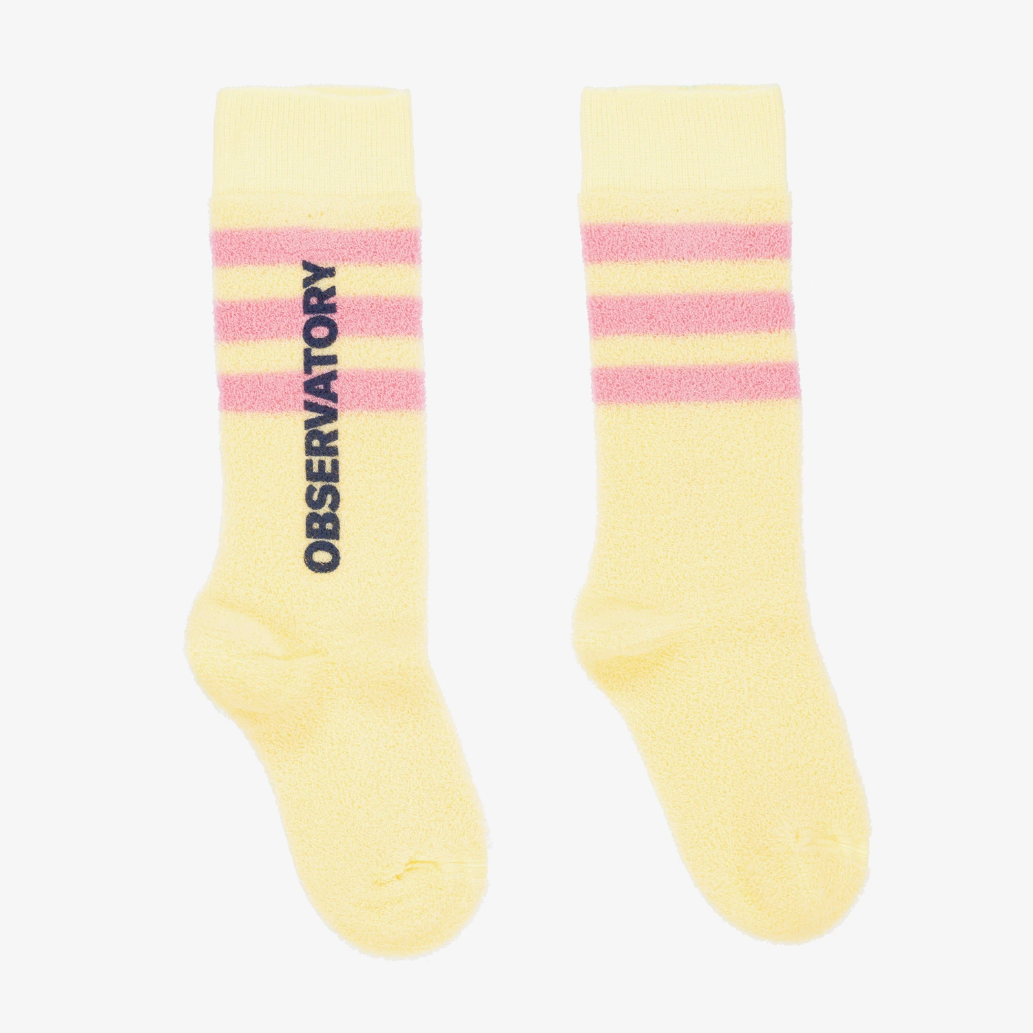 The Animals Observatory Yellow & Pink Cotton Socks 1 The Animals Observatory Yellow & Pink Cotton Socks