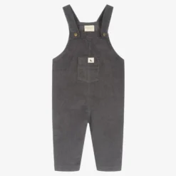 Turtledove London Grey Corduroy Dungarees
