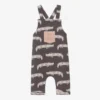 Turtledove London Grey Organic Cotton Dungarees