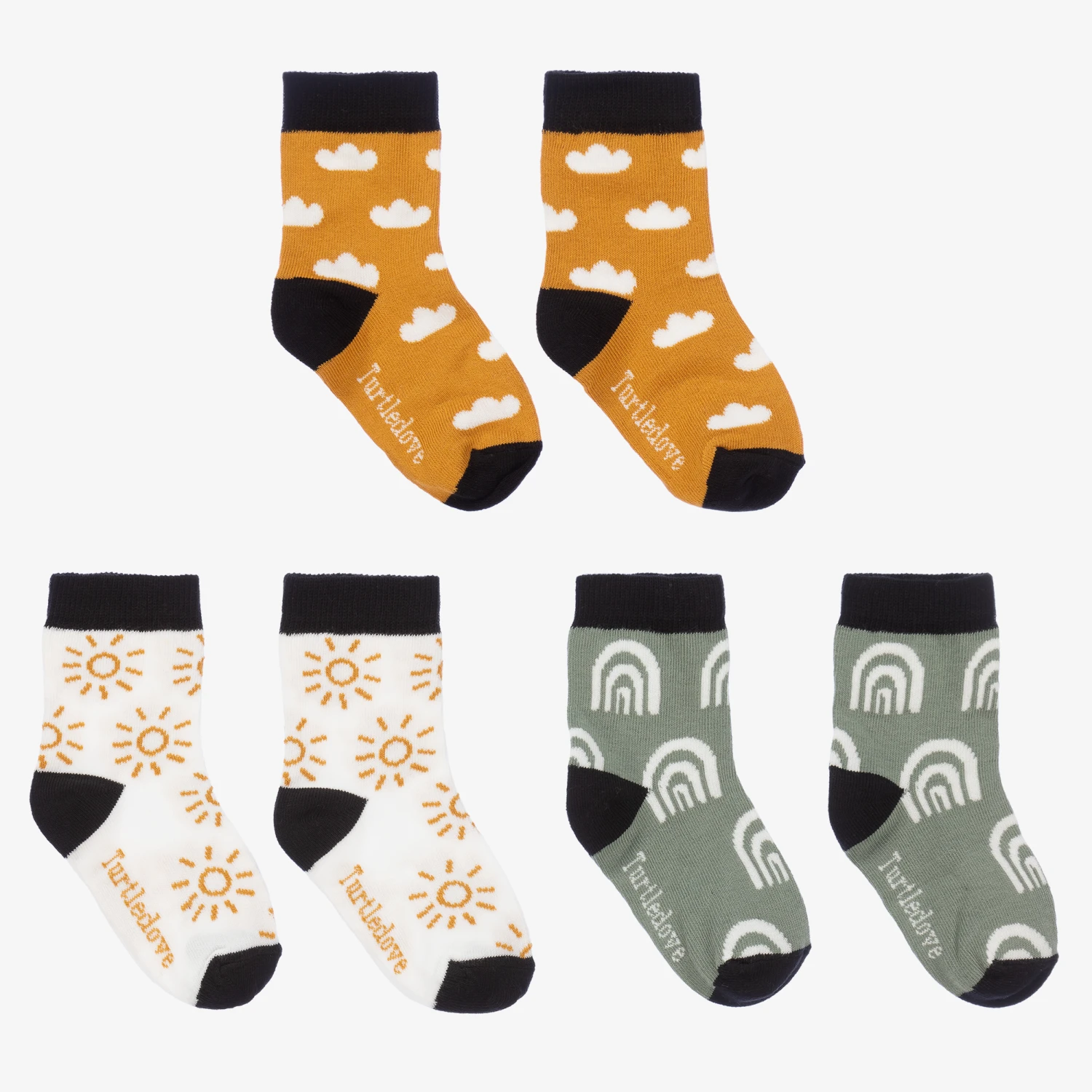 Turtledove London Weather Cotton Socks (3 Pack) 1 Turtledove London Weather Cotton Socks (3 Pack)